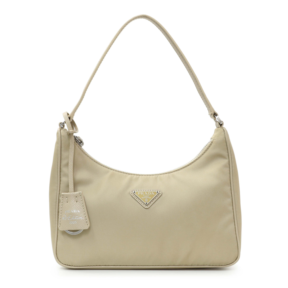 Prada Beige Re-Nylon Saffiano Mini Re-Edition 2005 Handbags Prada