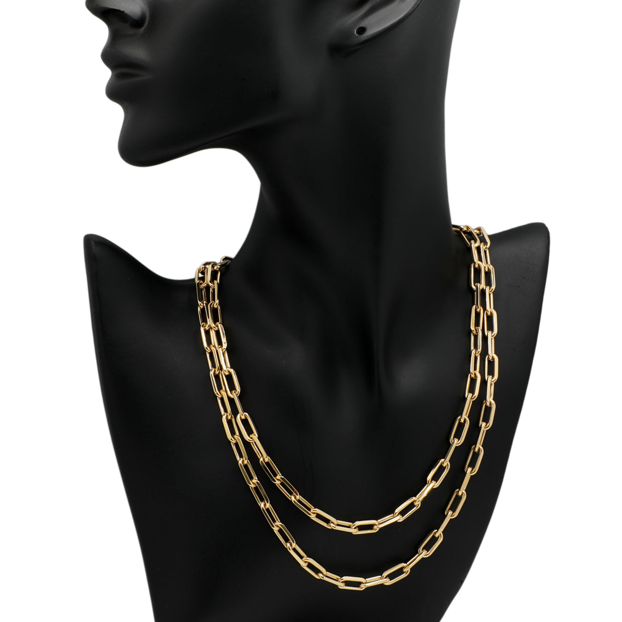 Cartier 18K Yellow Gold Santos de Cartier Chain Necklace Designer Jewellery Cartier