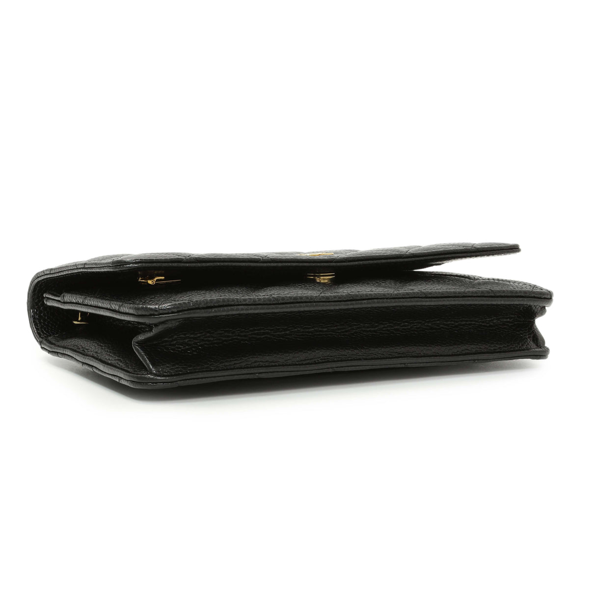 Chanel Black Quilted Caviar Wallet on Chain Handbags Chanel