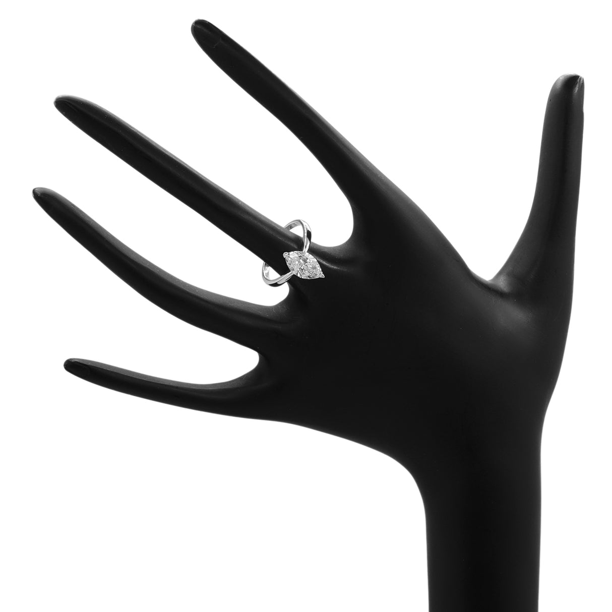 18K White Gold 2.02 Carat Marquise Diamond Ring Fine Jewellery Modaselle