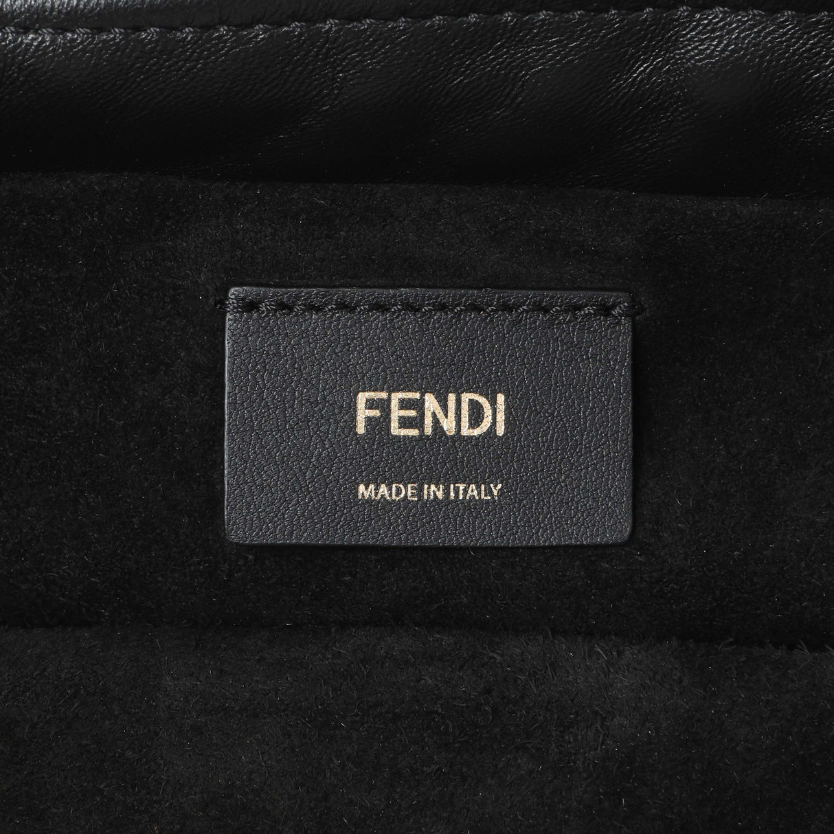 Fendi Black Calfskin Mamma Baguette