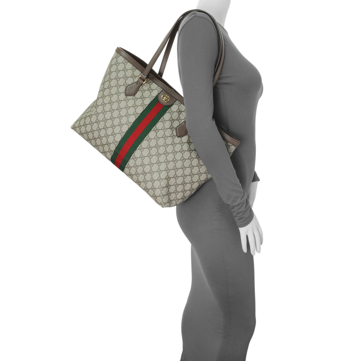 Gucci GG Supreme Monogram Medium Ophidia Shopping Tote Handbags Gucci