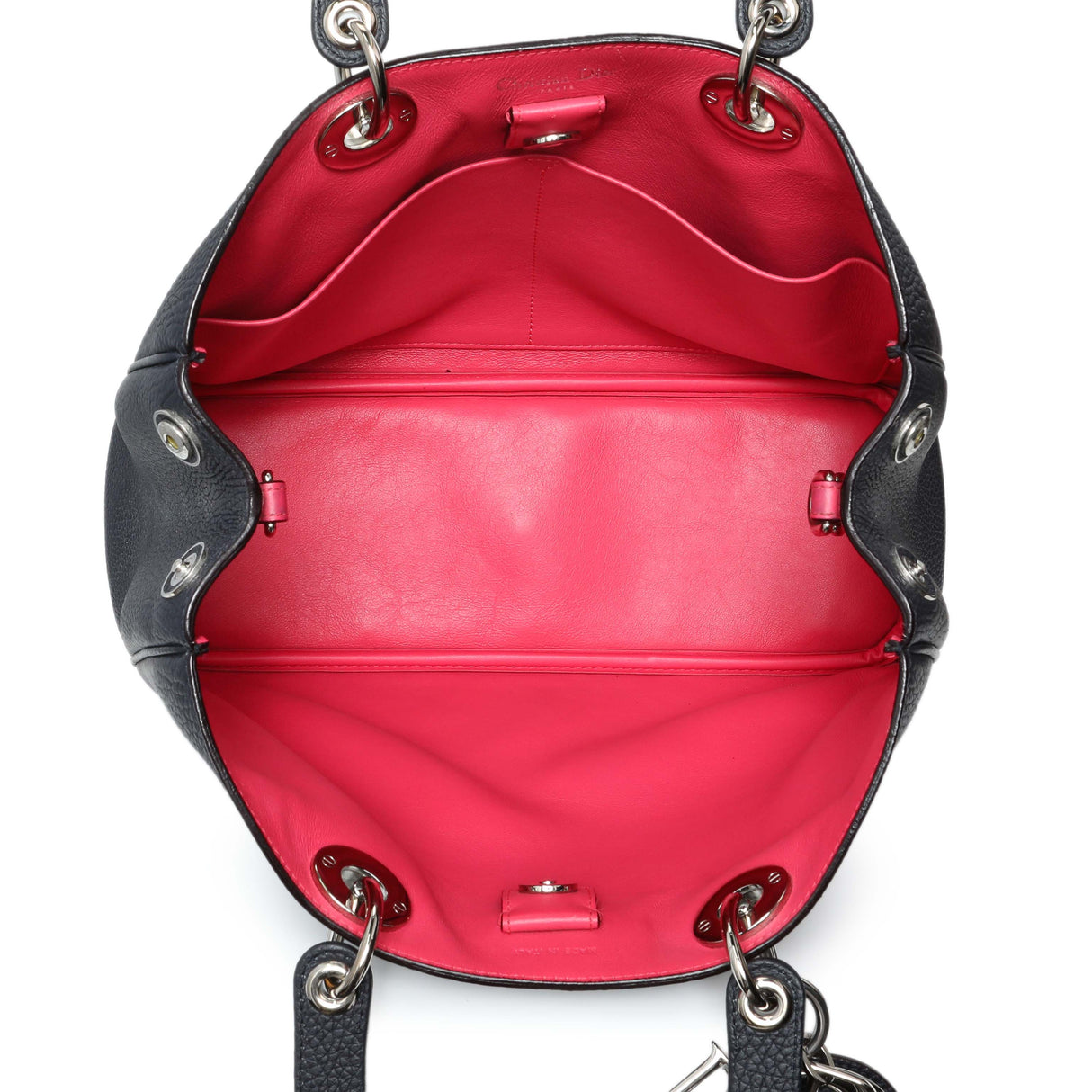 Christian Dior Black Bullcalf Medium Diorissimo Tote