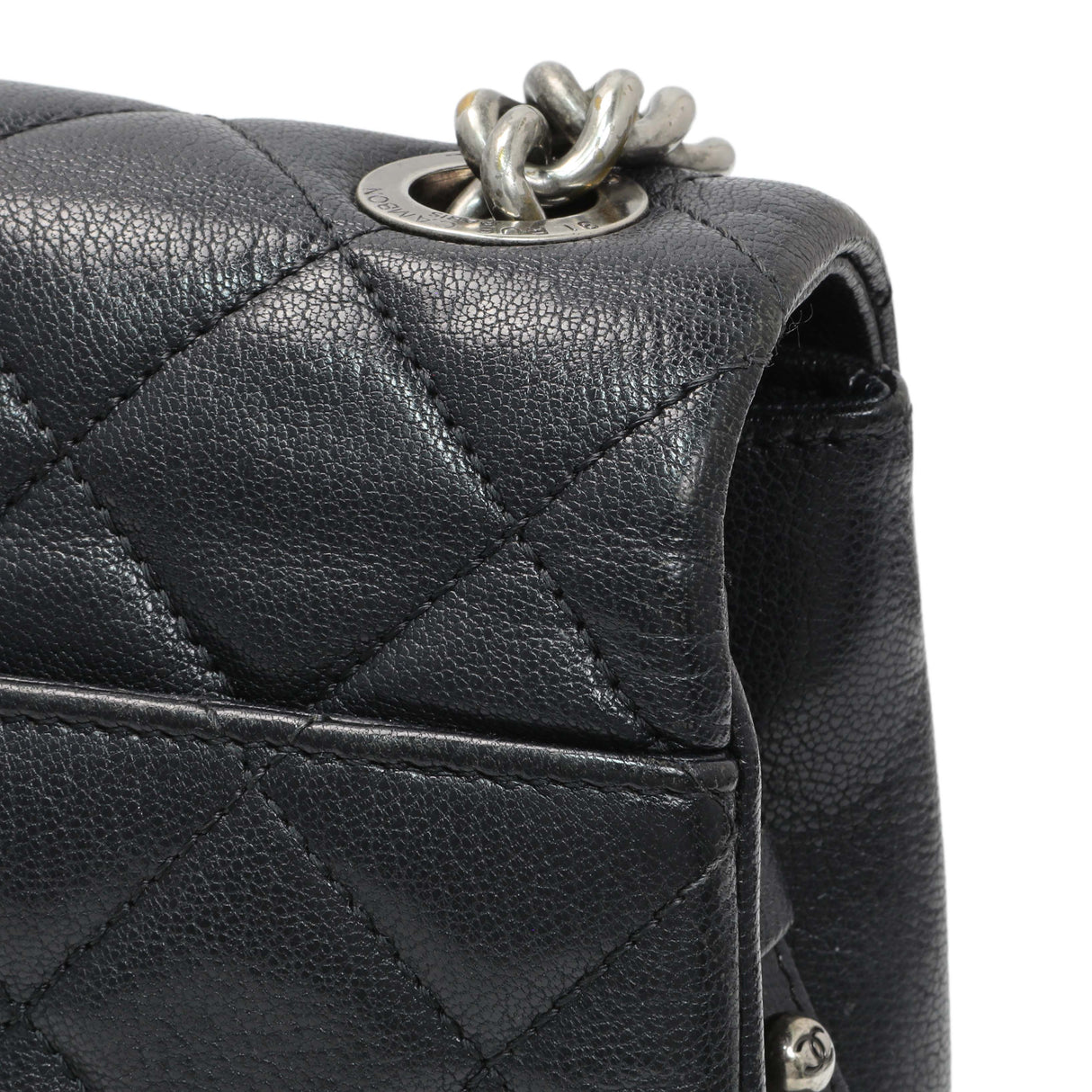 -temp- Chanel Black Calfskin Mumbai Flap Bag Entrupy#8MW4CY2 Modaselle