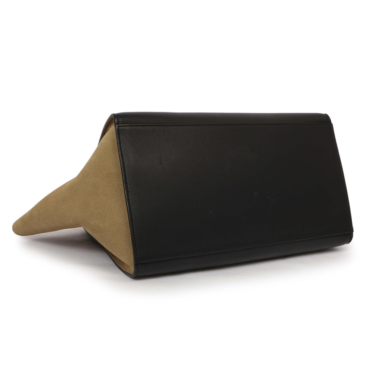 Celine Tri-Color Calfskin Suede Medium Trapeze Handbags Celine