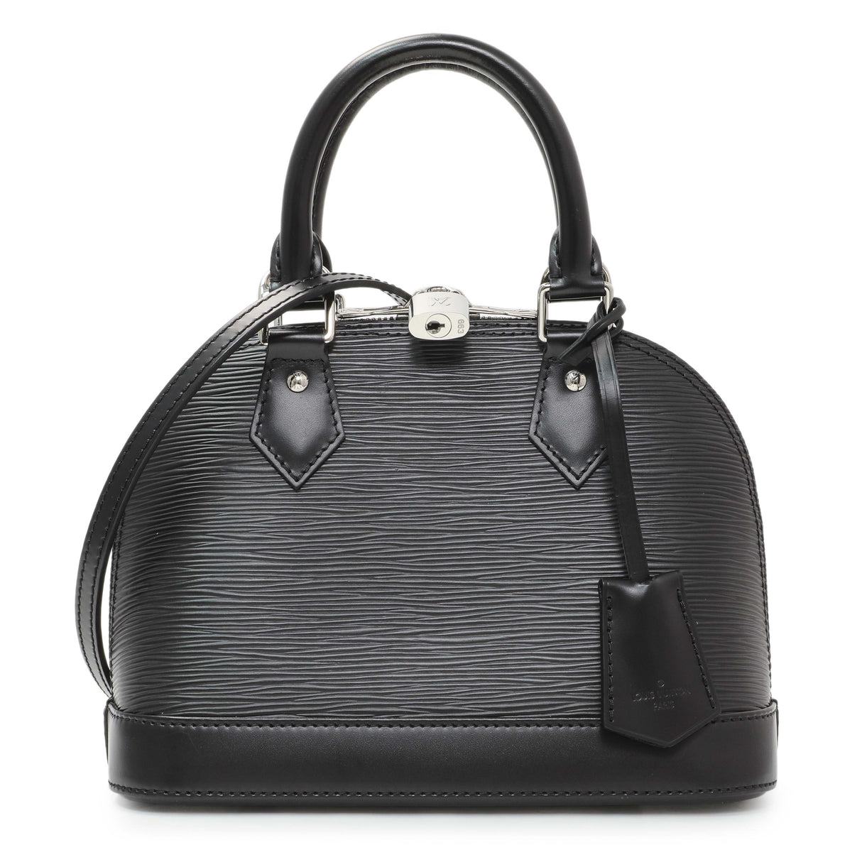 Louis Vuitton Black Epi Alma BB with Strap Handbags Louis Vuitton