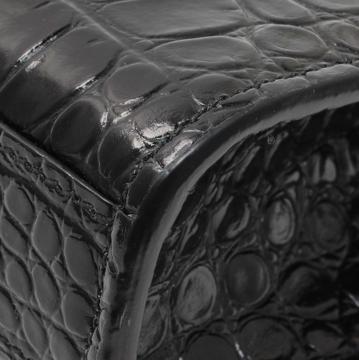 Saint Laurent Calfskin Crocodile Embossed Small Classic Monogram Kate Satchel Handbags Saint Laurent