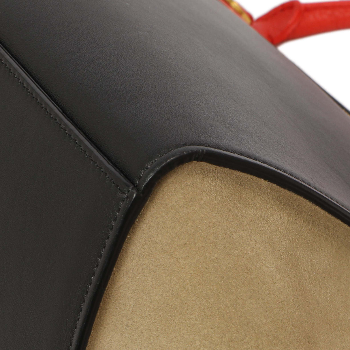 Celine Tri-Color Calfskin Suede Medium Trapeze Handbags Celine