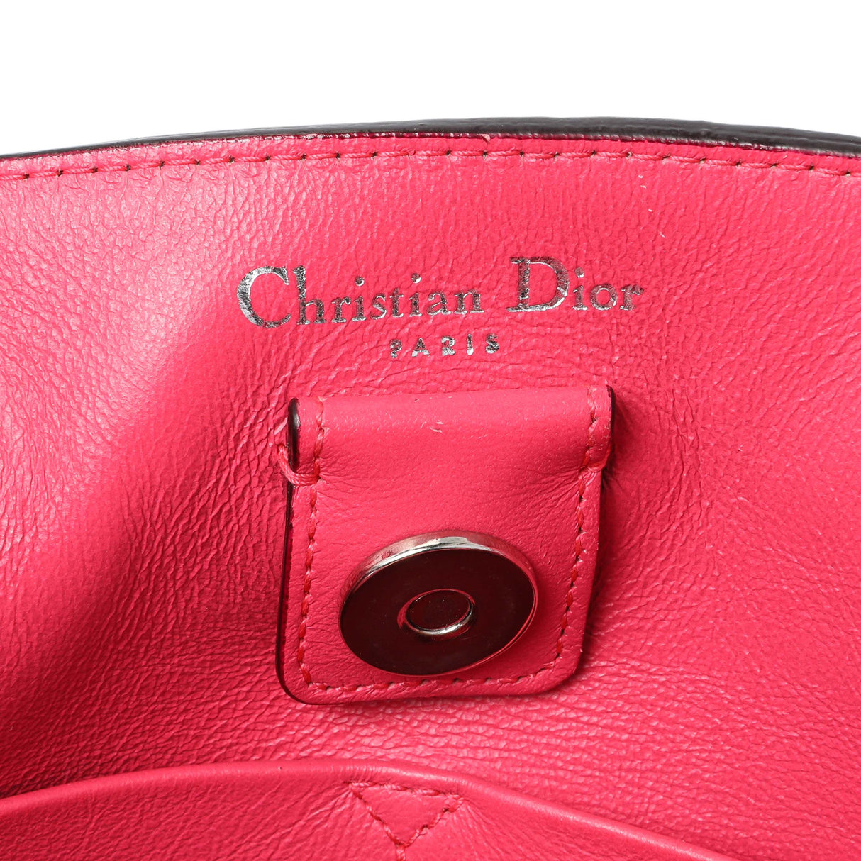 Christian Dior Black Bullcalf Medium Diorissimo Tote