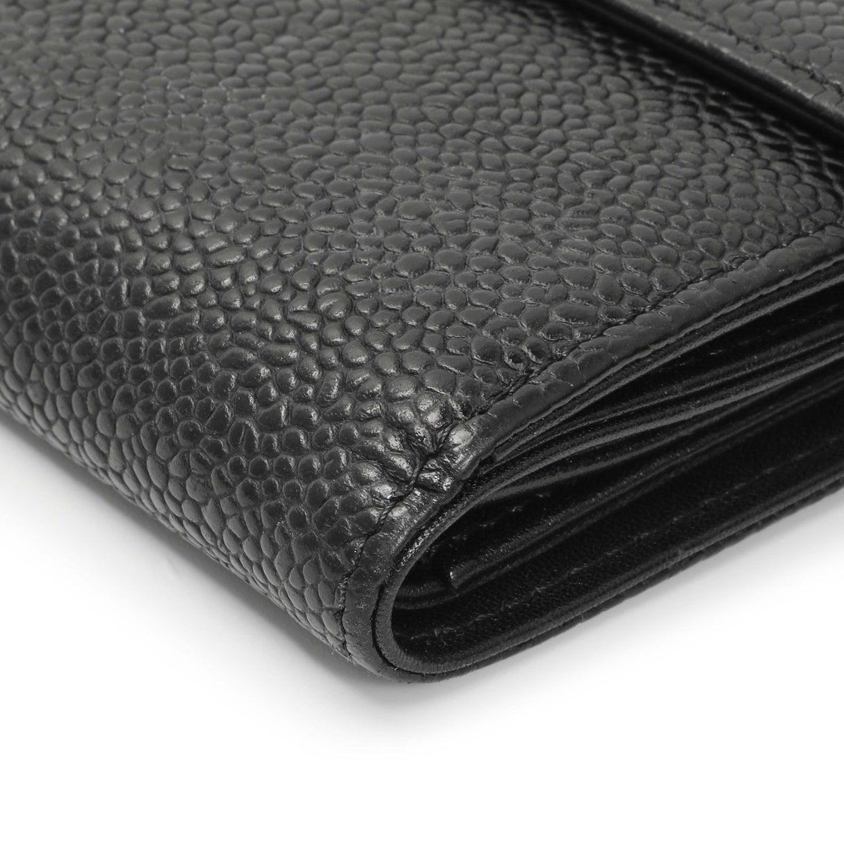 Chanel Black Caviar Timeless CC Compact Wallet Accessories Chanel