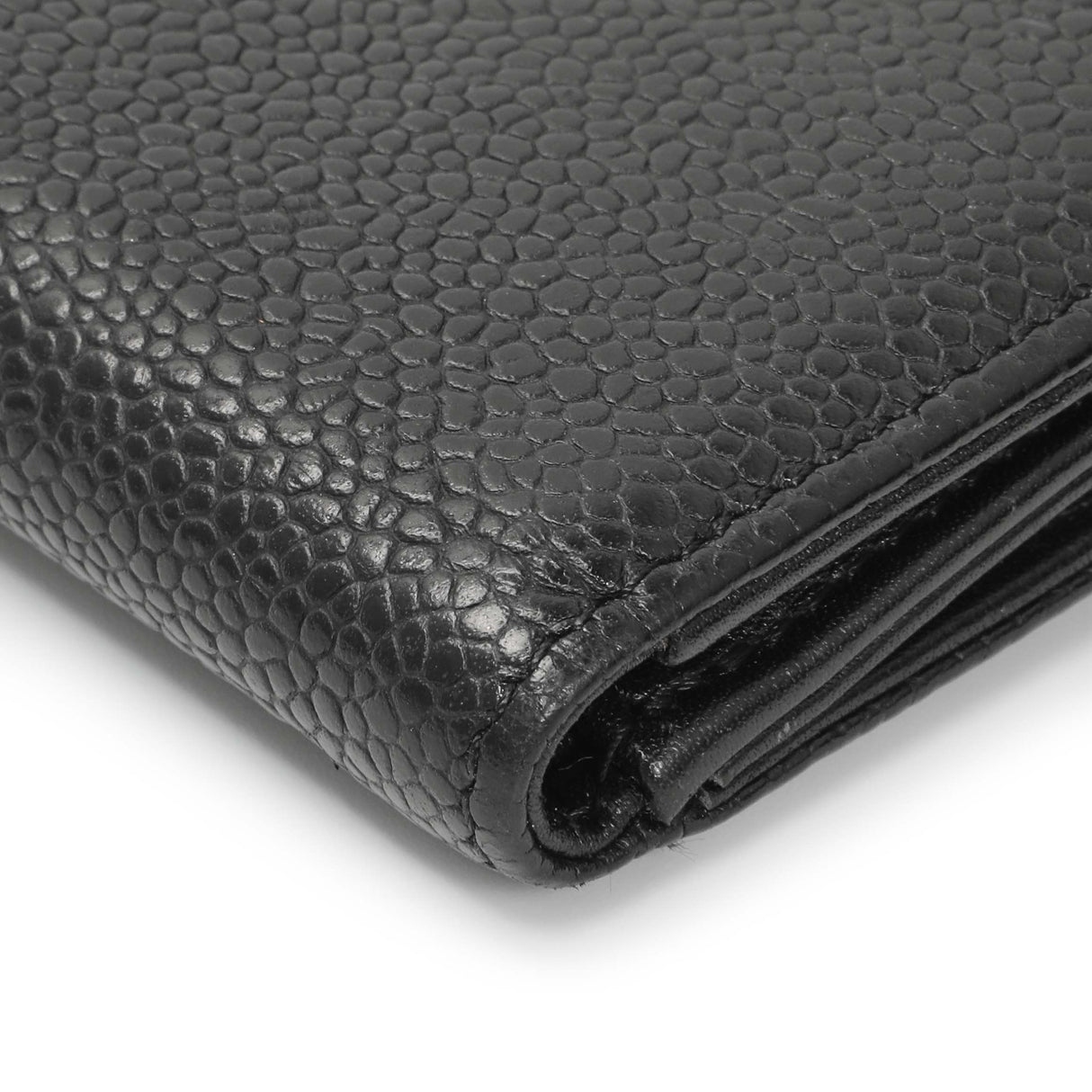 Chanel Black Caviar Timeless CC Compact Wallet Accessories Chanel