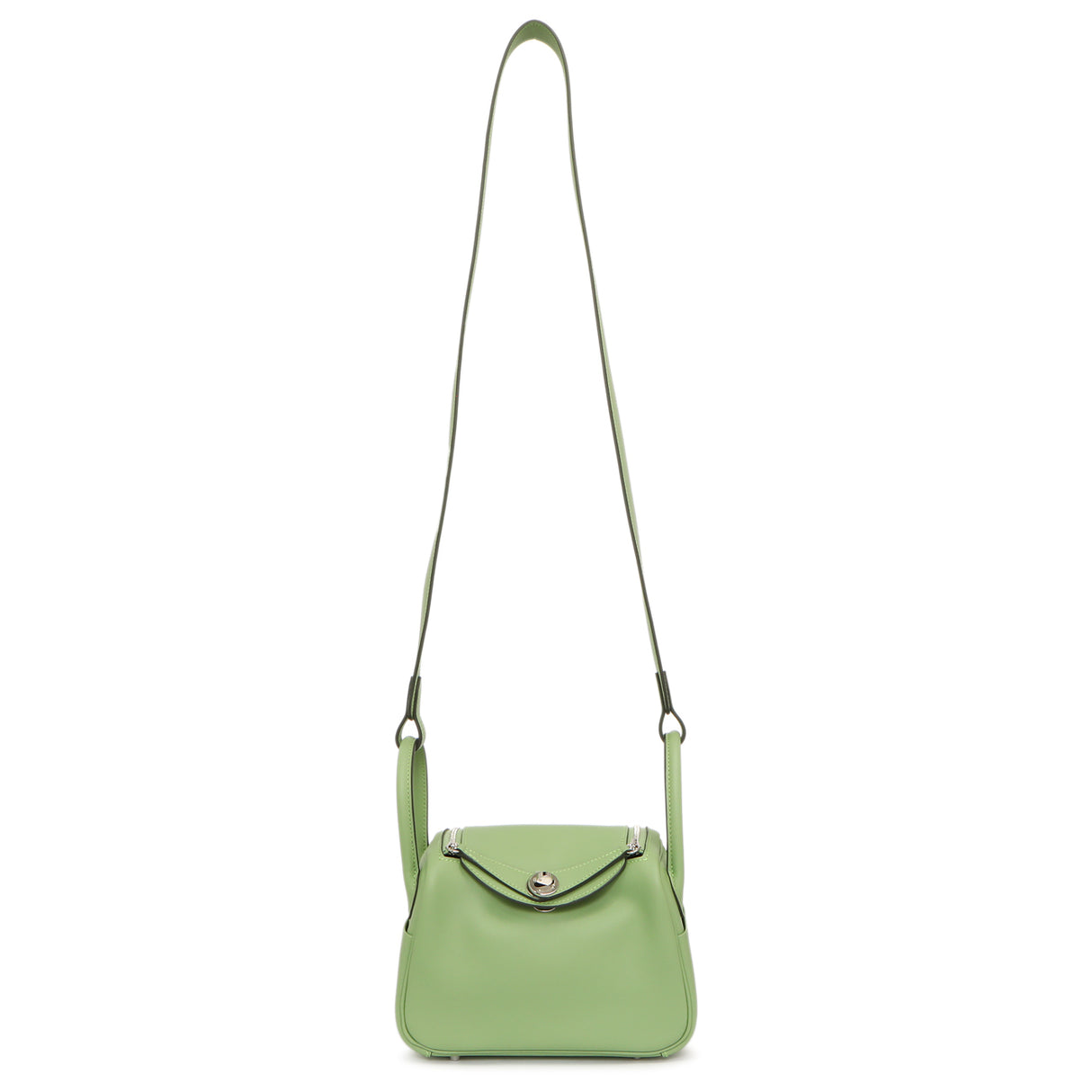 Hermes Vert Criquet Swift Mini Lindy 20 Handbags Hermes