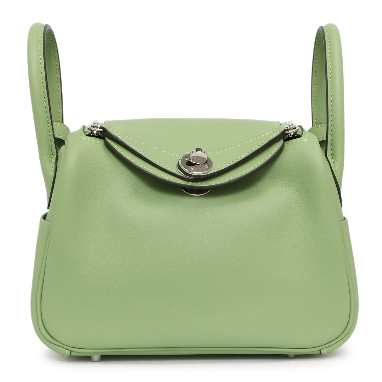 Hermes Vert Criquet Swift Mini Lindy 20 Handbags Hermes
