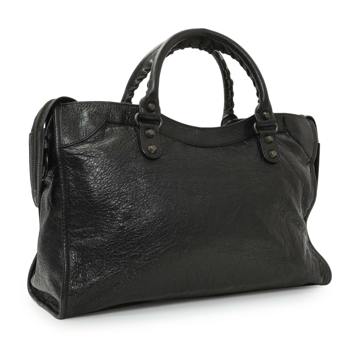 Balenciaga Black Agneau Classic Hardware City Handbags Balenciaga