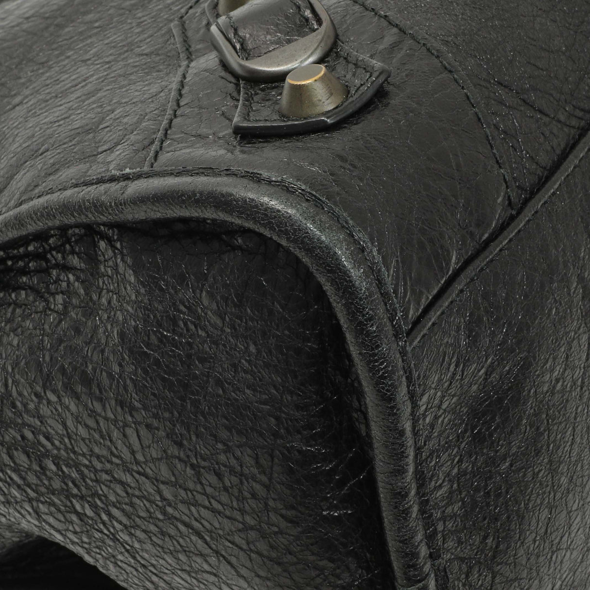 Balenciaga Black Agneau Classic Hardware City Handbags Balenciaga