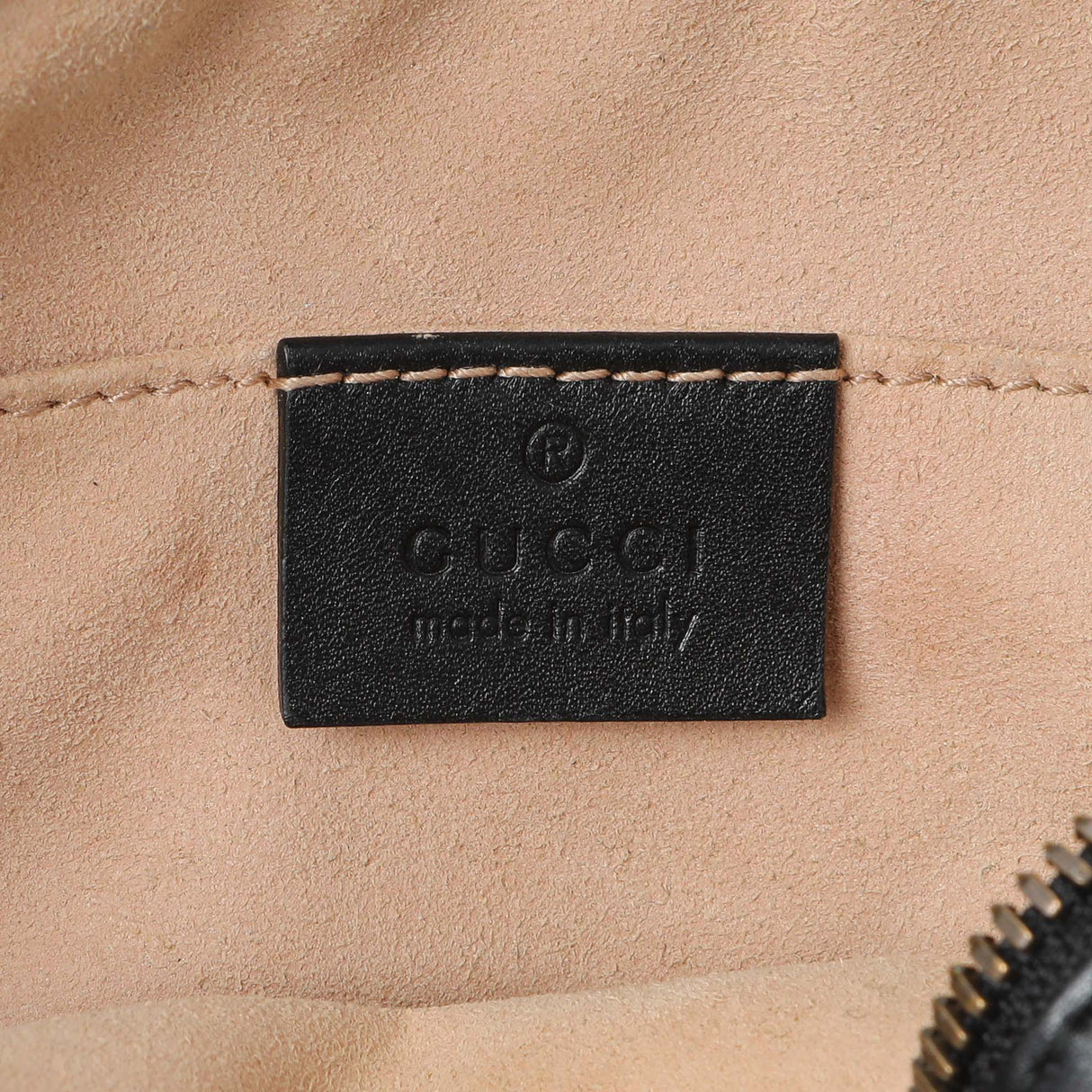 Gucci Black Calfskin Matelasse GG Marmont Belt Bag Handbags Gucci