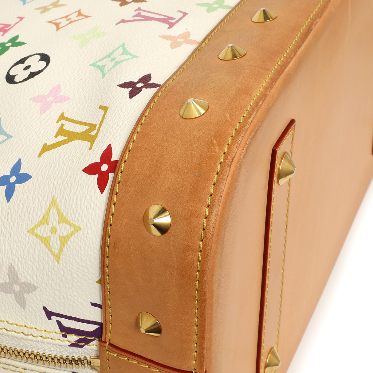 Louis Vuitton White Multicolor Monogram Alma GM Handbags Louis Vuitton