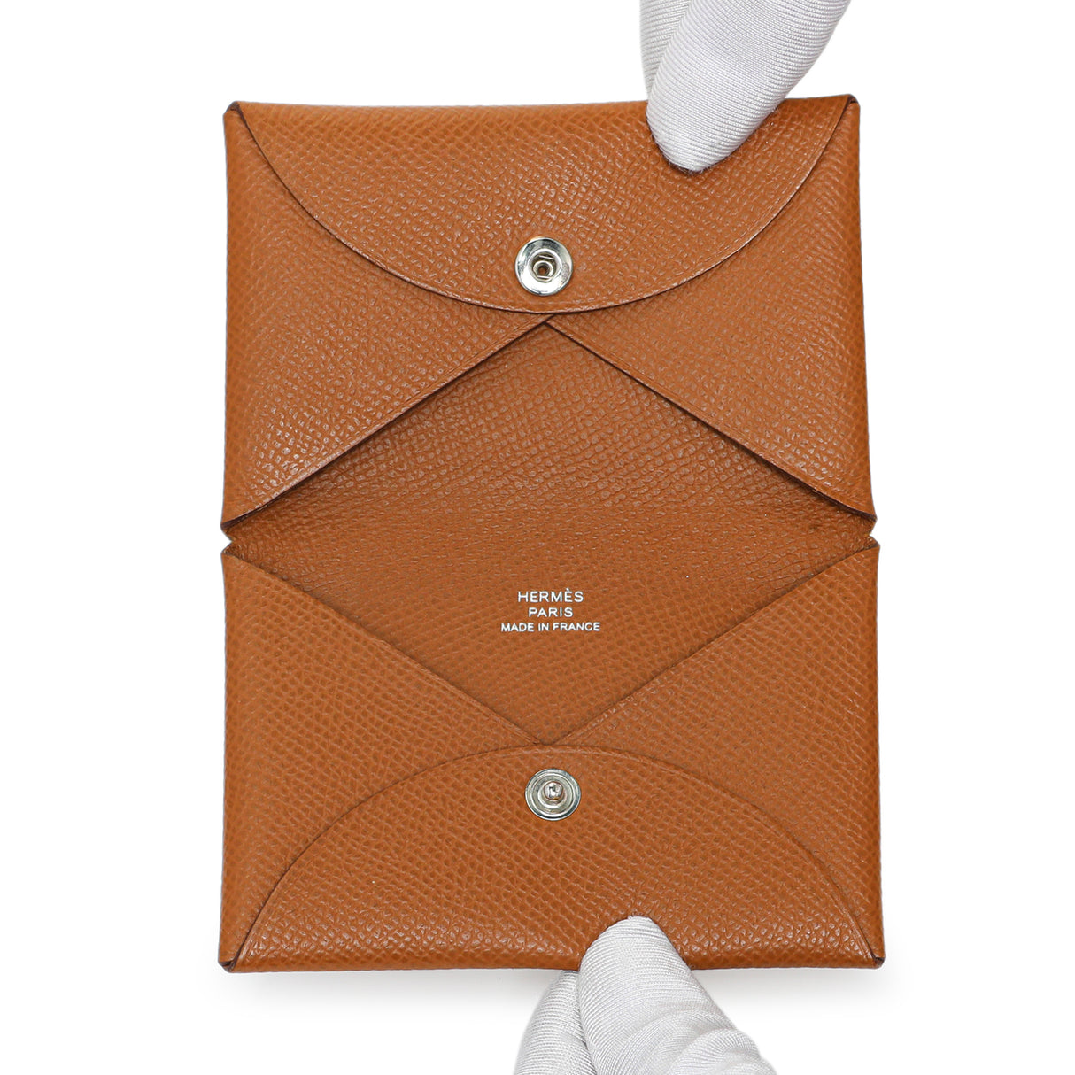 Hermes Gold Epsom Calvi Card Case Accessories Hermes