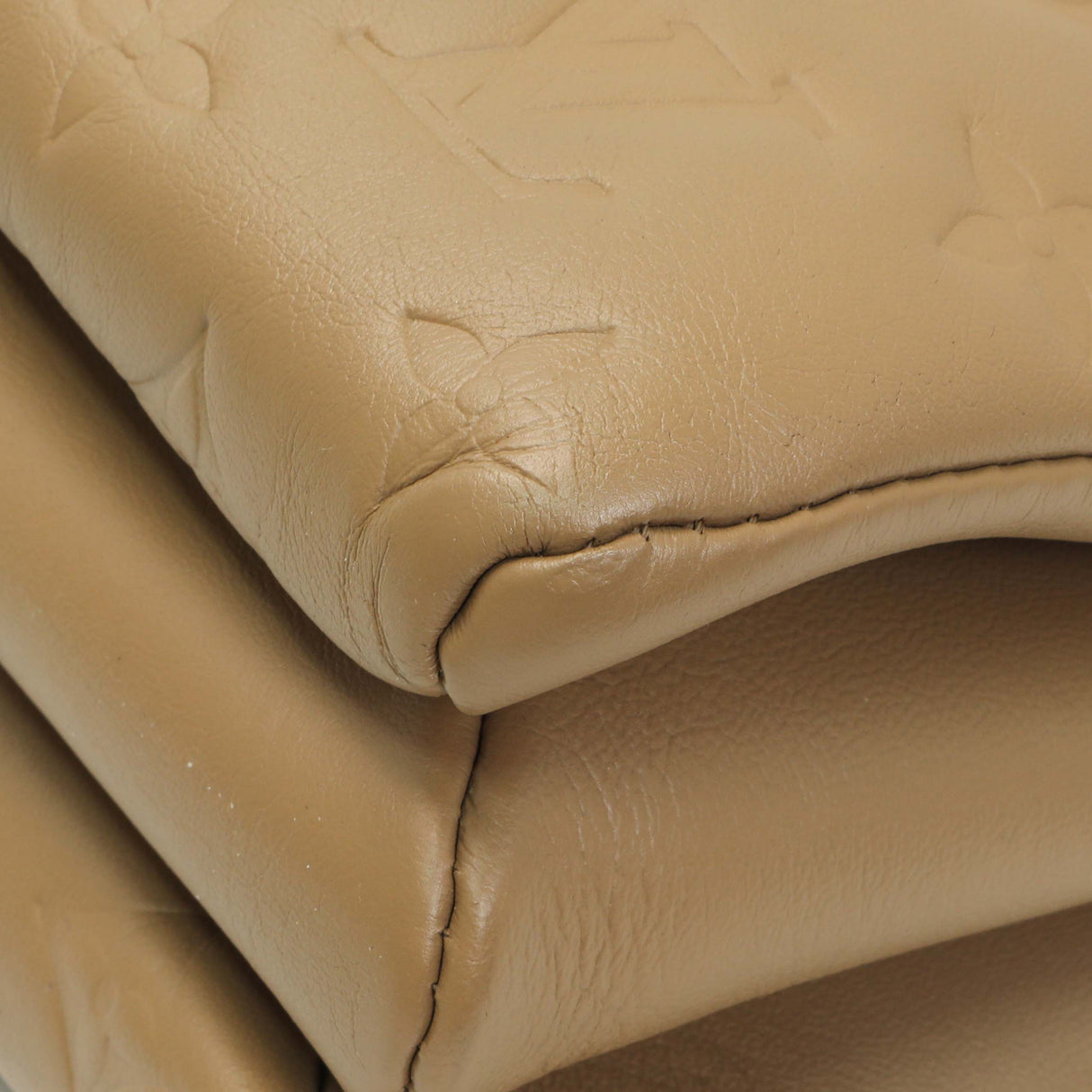 Louis Vuitton Camel Monogram Embossed Lambskin Coussin MM Handbags Louis Vuitton