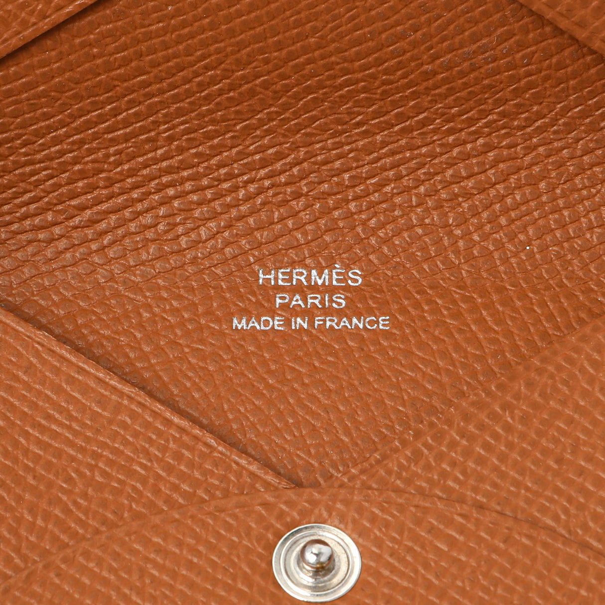 Hermes Gold Epsom Calvi Card Case Accessories Hermes