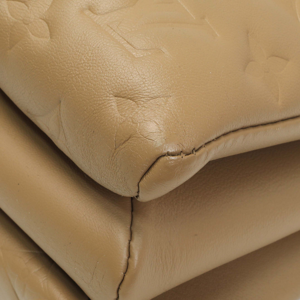 Louis Vuitton Camel Monogram Embossed Lambskin Coussin MM Handbags Louis Vuitton