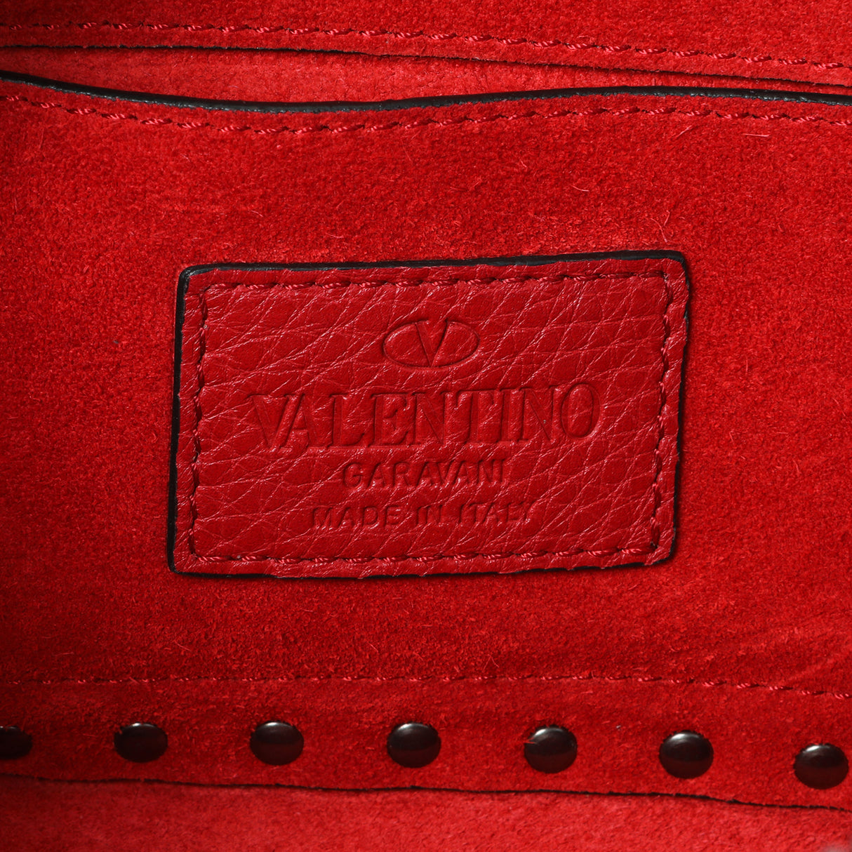 Valentino Pebbled Calfskin Rockstud Camera Bag Handbags Valentino