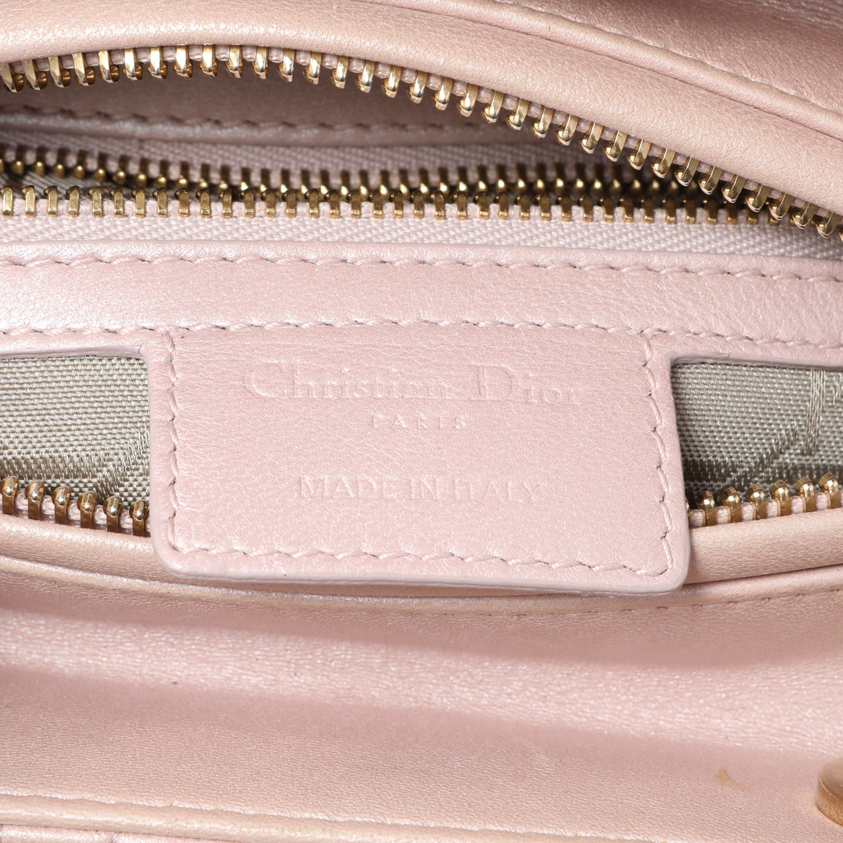 Christian Dior Lotus Pearly Lambskin Cannage Medium Lady Dior Handbags Christian Dior