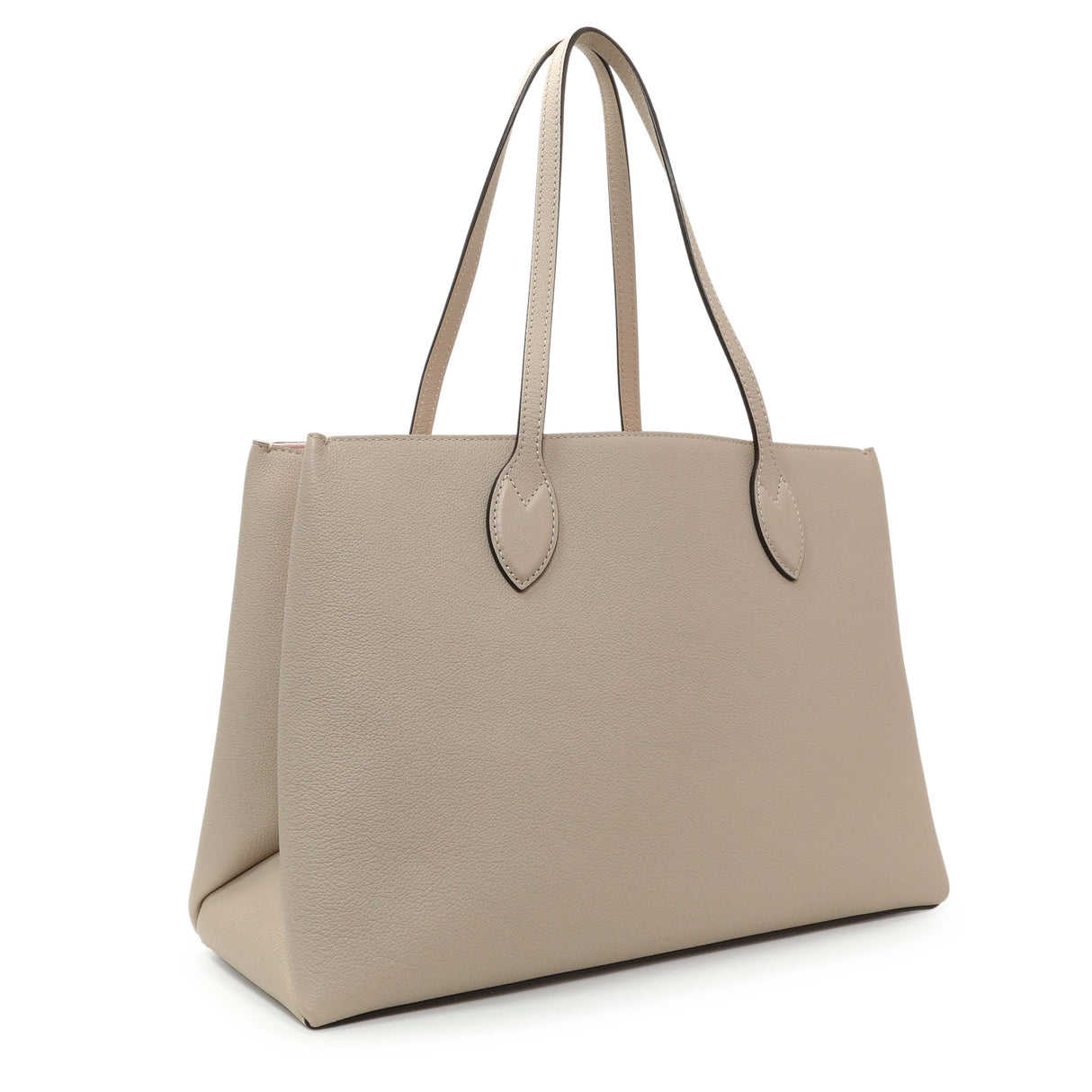 Louis Vuitton Greige Grained Calfskin Lockme Shopper Handbags Louis Vuitton