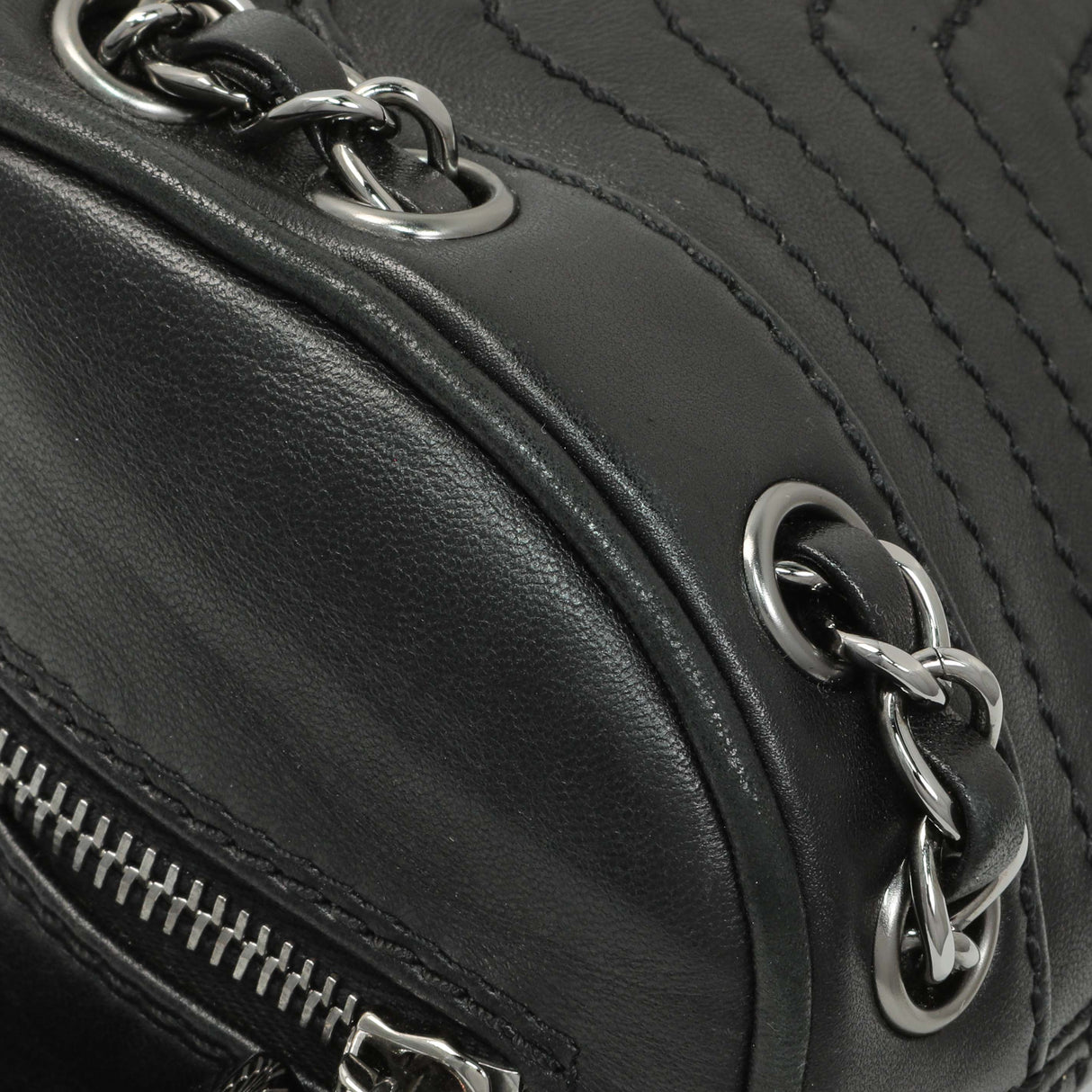 Chanel Black Lambskin Lax Tassel Shoulder Bag Handbags Chanel