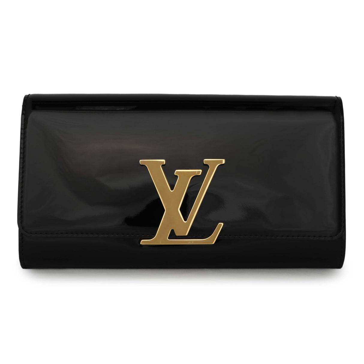 Louis Vuitton Black Patent Louise Clutch Handbags Louis Vuitton