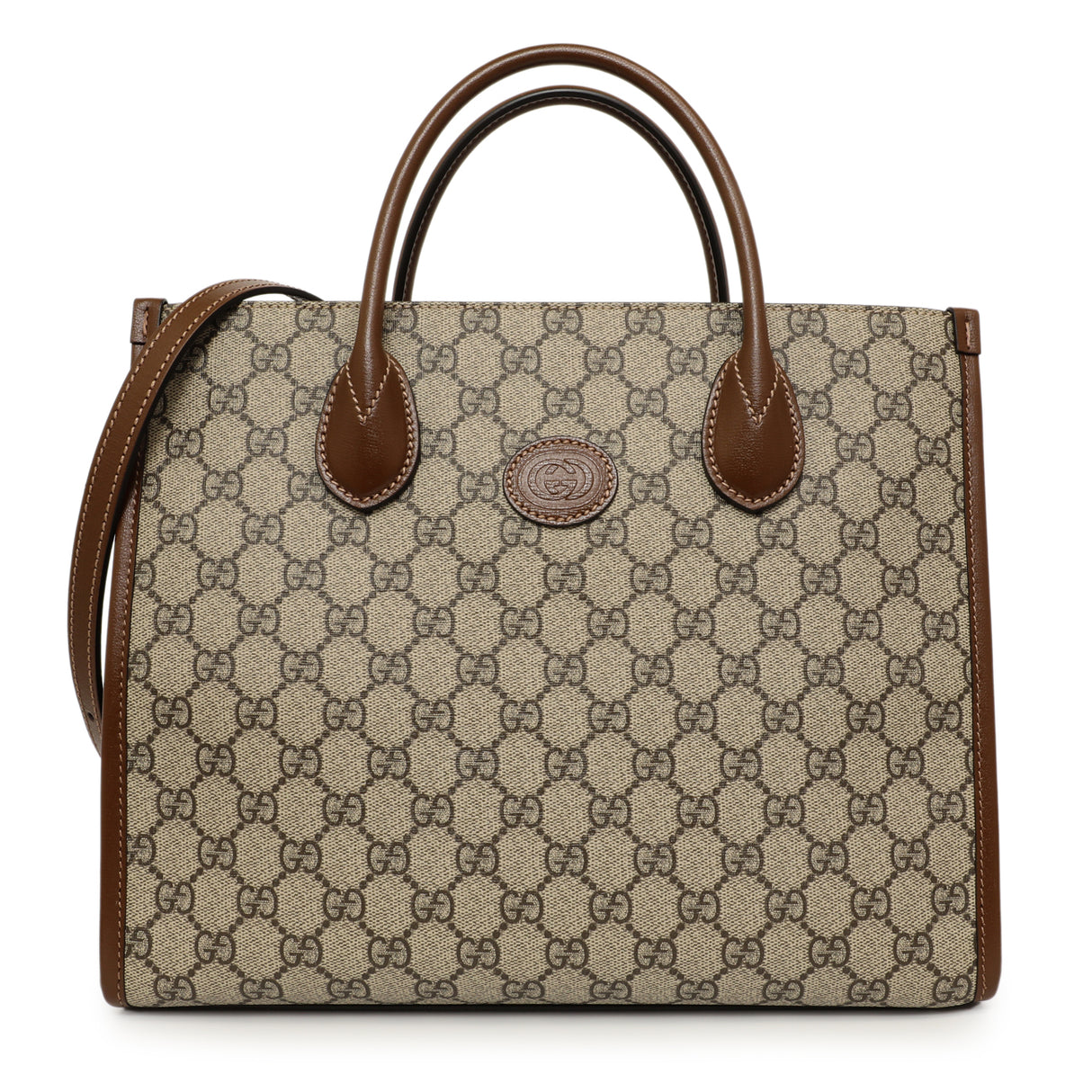 Gucci GG Supreme Small Retro Interlocking G Tote Handbags Gucci