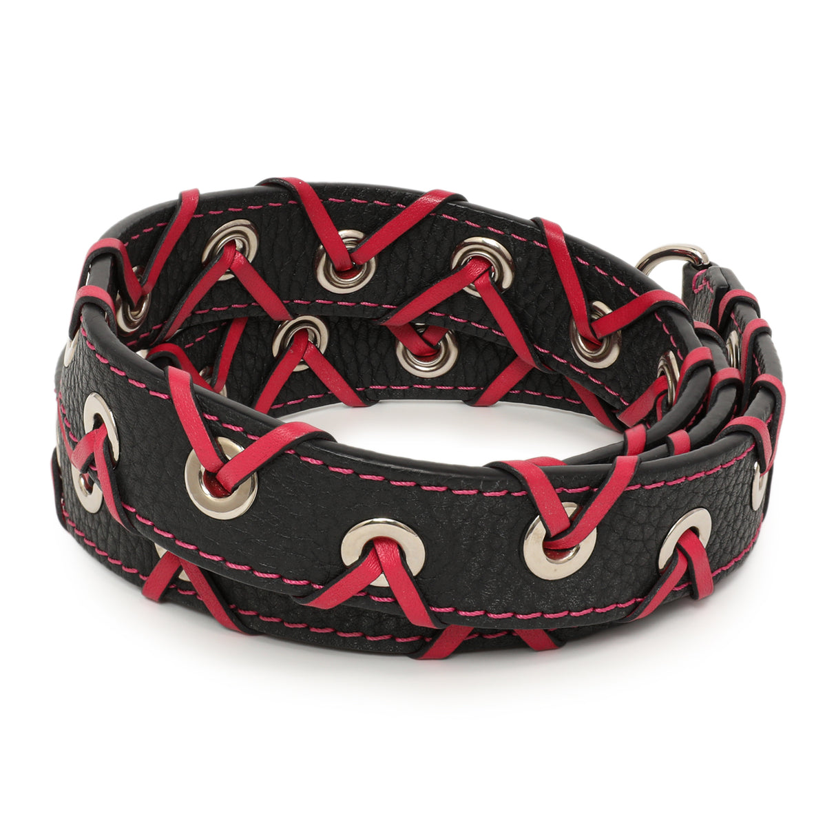 Louis Vuitton Navy Fuchsia Calfskin Braided Shoulder Strap Accessories Louis Vuitton