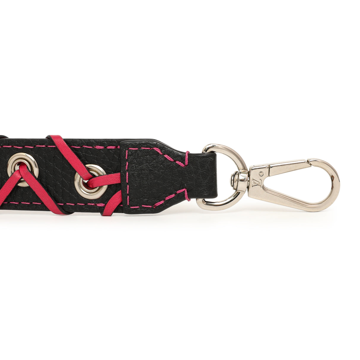 Louis Vuitton Navy Fuchsia Calfskin Braided Shoulder Strap Accessories Louis Vuitton