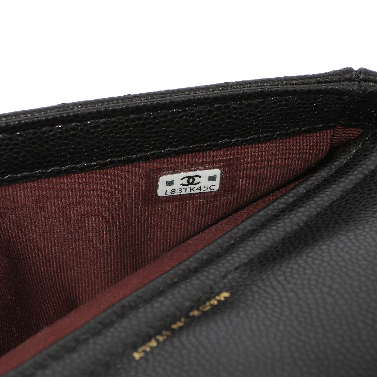 Chanel Black Caviar Quilted Flap Phone Holder With Chain Handbags Chanel