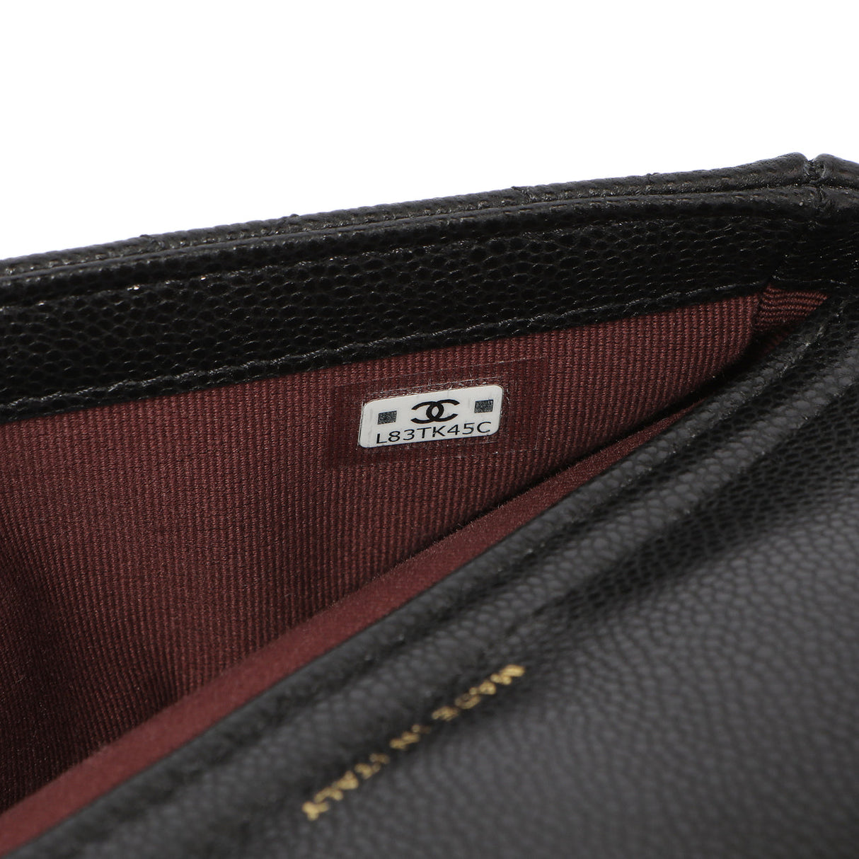 Chanel Black Caviar Quilted Flap Phone Holder With Chain Handbags Chanel