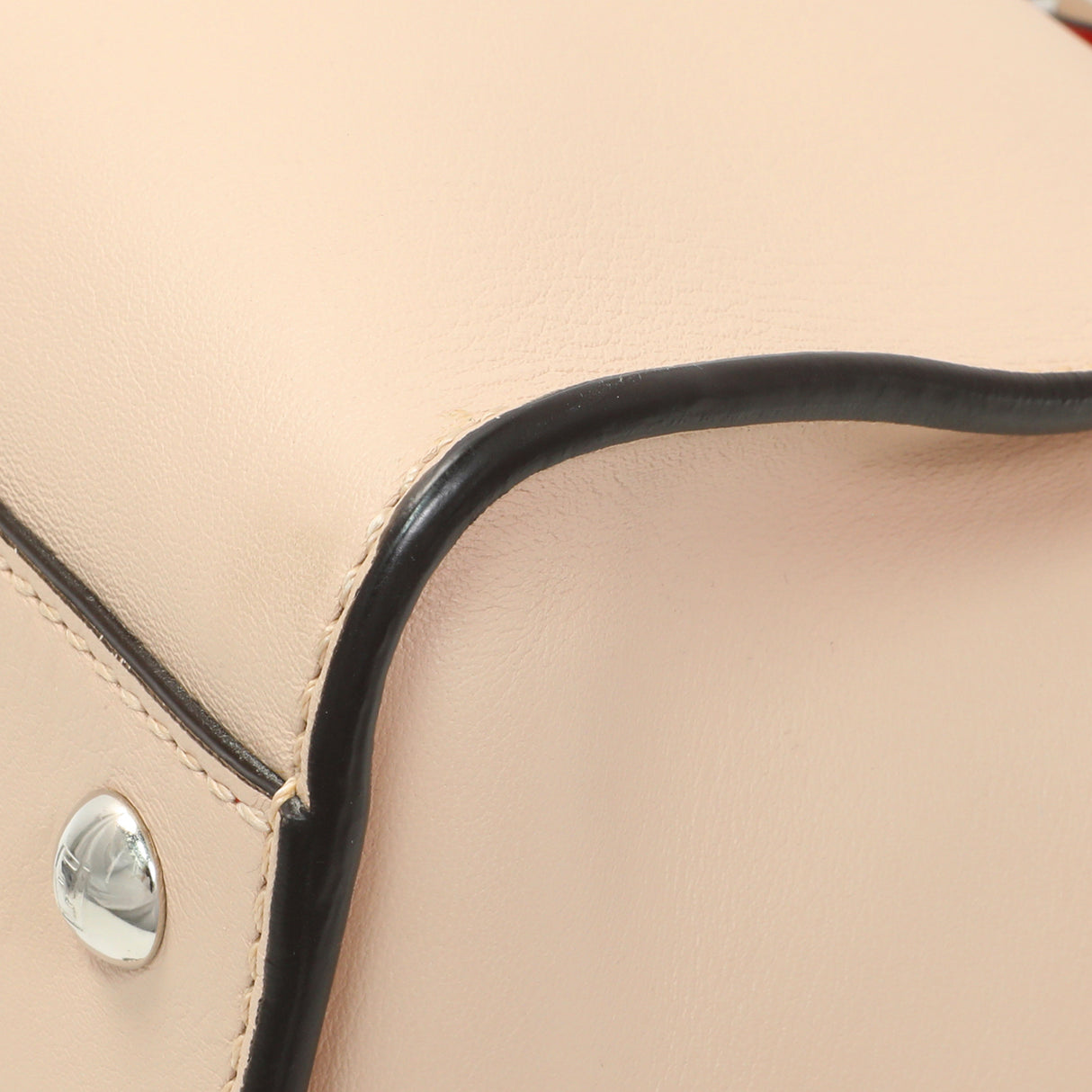 Fendi Rosa Plaster Vitello Medium Peekaboo Iconic Satchel Handbags Fendi