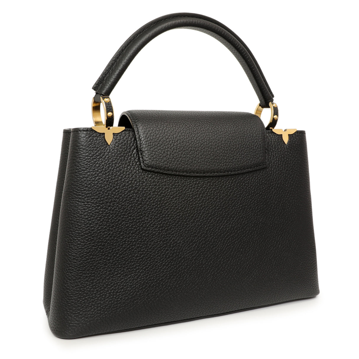 Louis Vuitton Black Taurillon Flower Crown Capucines PM Handbags Louis Vuitton