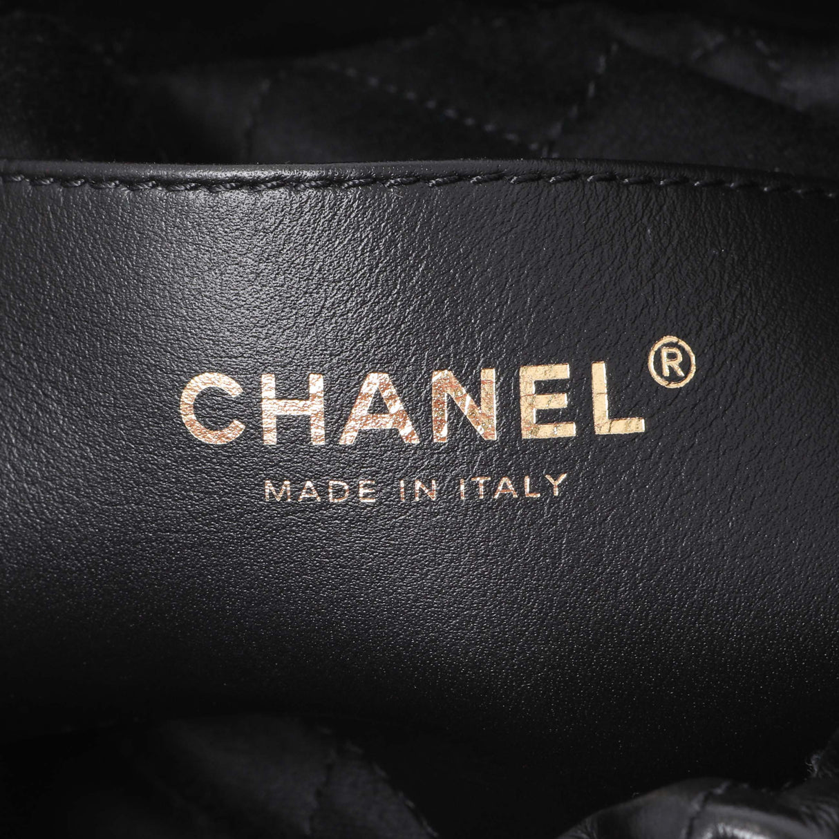 Chanel Black Shiny Calfskin Quilted Mini Chanel 22 Handbags Chanel