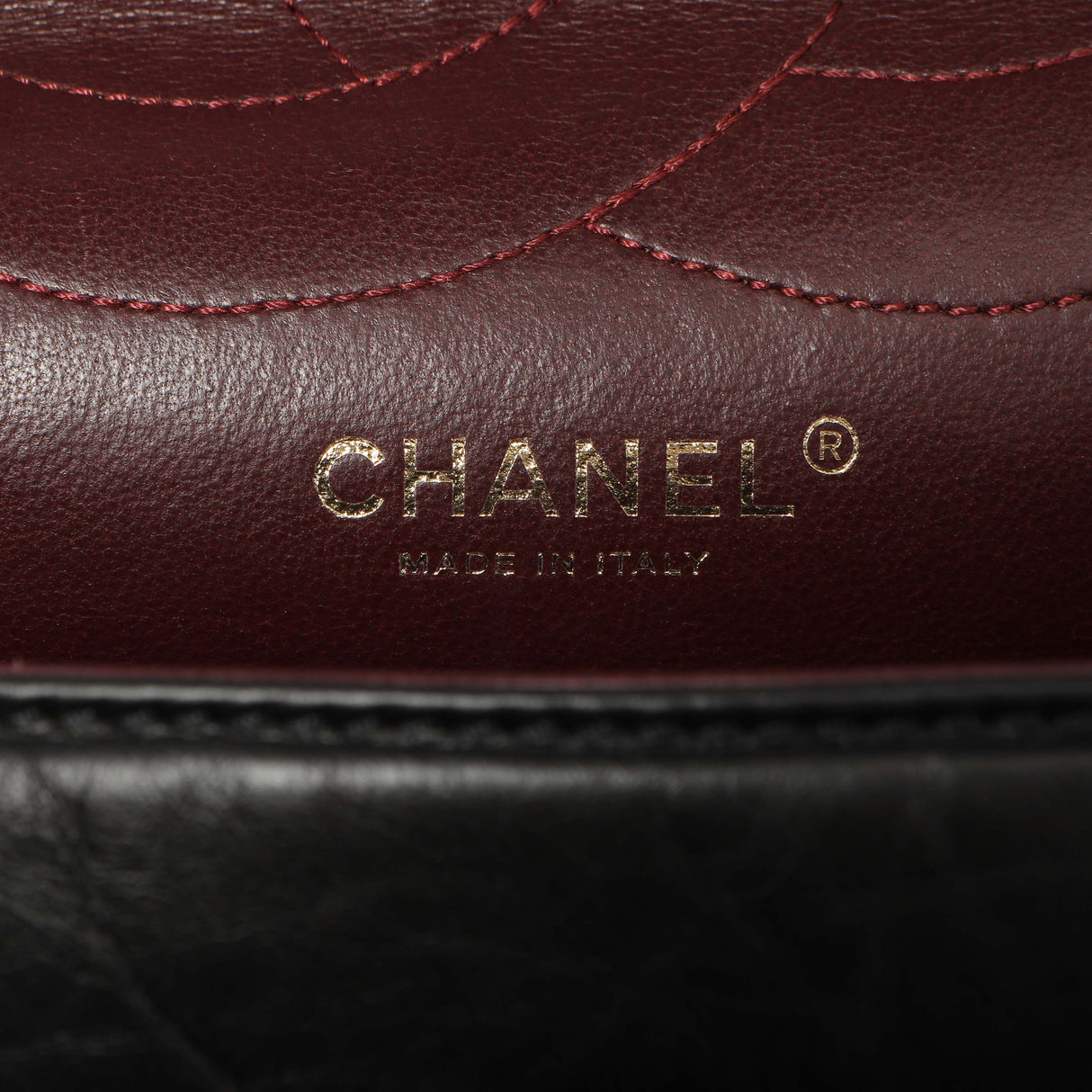 Chanel Black Quilted Aged Calfskin 2.55 Reissue Double Flap 227 Handbags Chanel