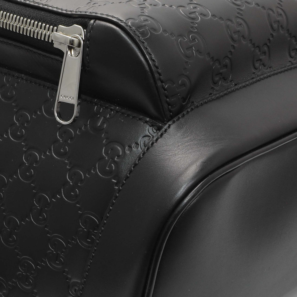 Gucci Black Guccissima Signature Day Backpack Handbags Gucci