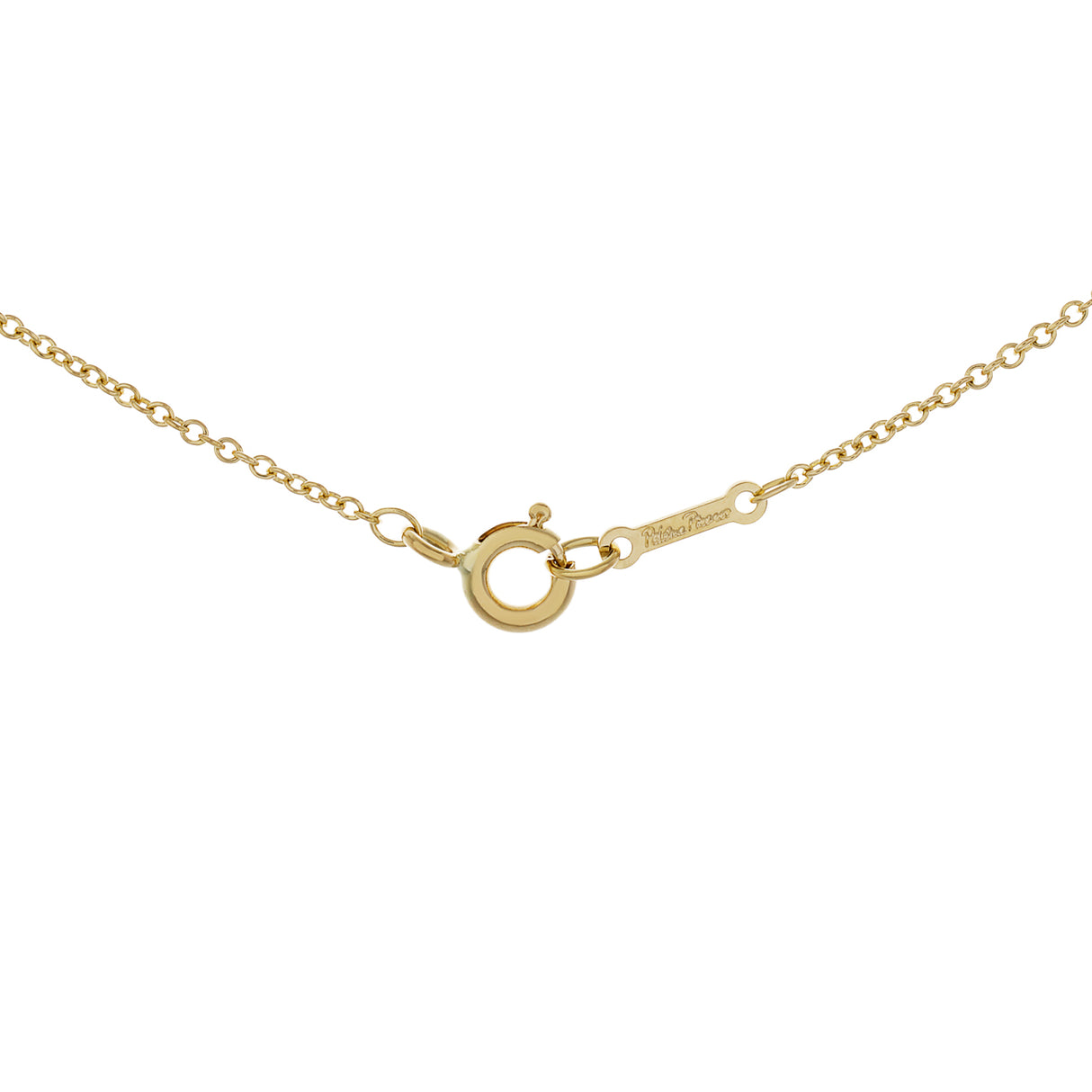 Tiffany & Co. 18K Yellow Gold Paloma Picasso Graffiti X Pendant Necklace Designer Jewellery Tiffany and Co