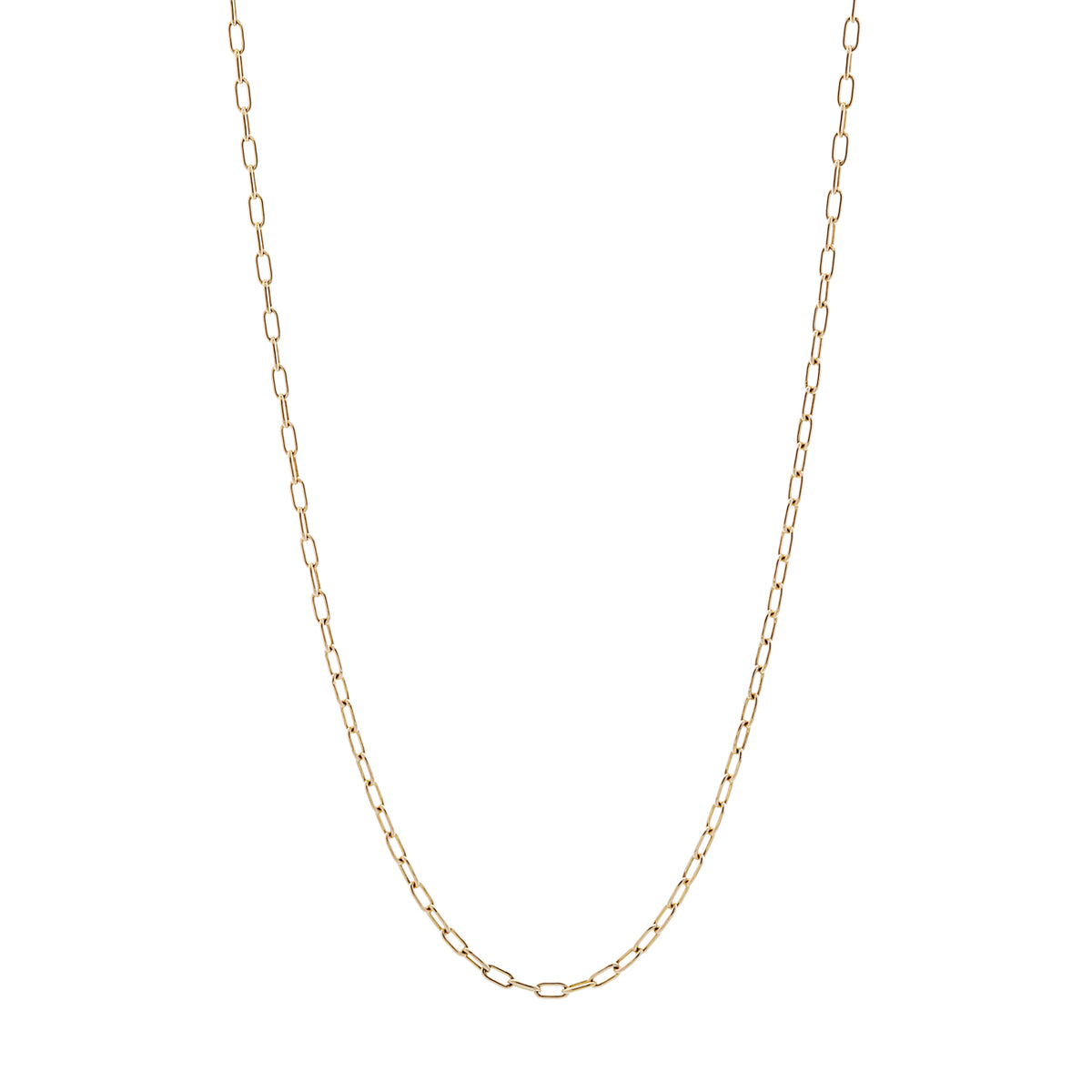 10K Yellow Gold Paperclip Chain Fine Jewellery Modaselle