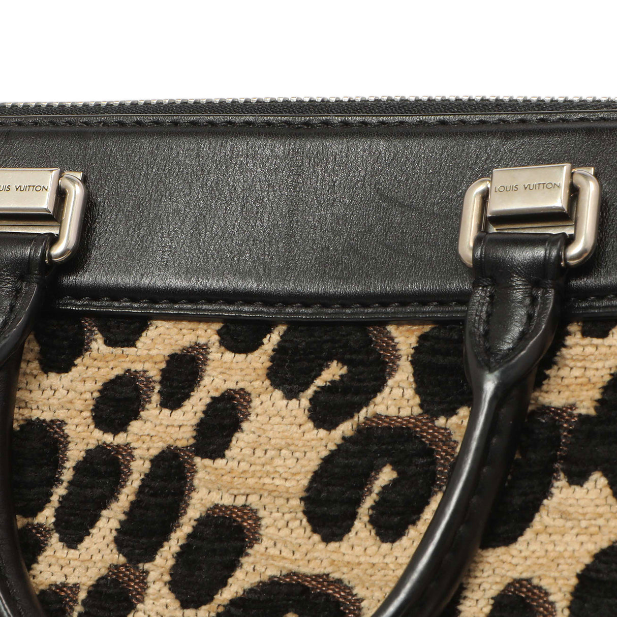 Louis Vuitton Jacquard Velvet Leopard Print Stephen Sprouse Baby Bag Handbags Louis Vuitton