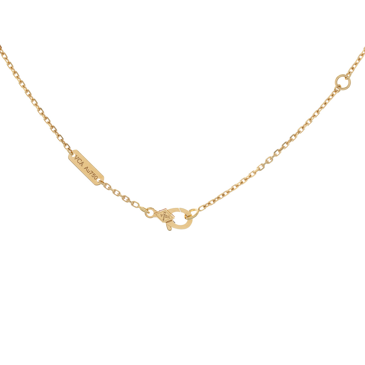 Van Cleef & Arpels 18K Yellow Gold Mother of Pearl Vintage Alhambra Pendant Necklace Necklaces Van Cleef and Arpels