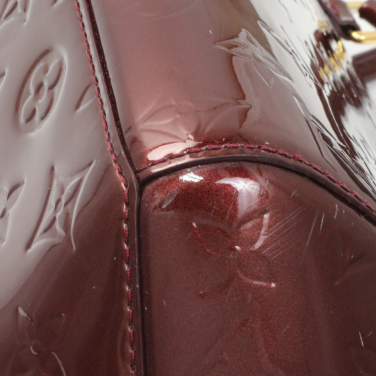 Louis Vuitton Rouge Fauviste Monogram Vernis Sherwood PM