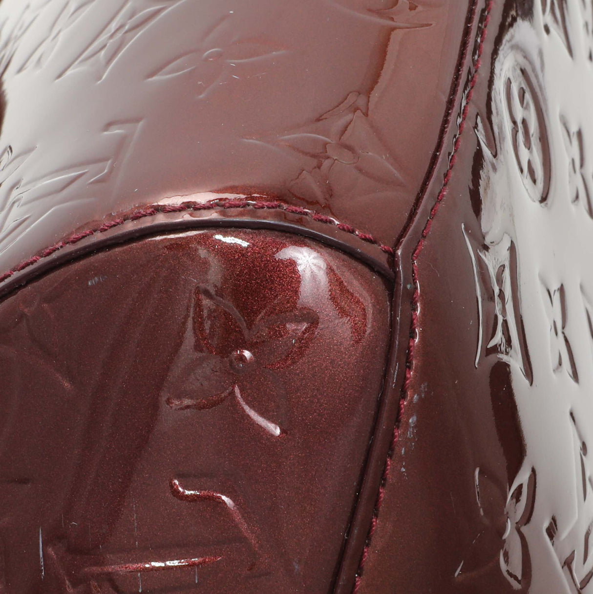 Louis Vuitton Rouge Fauviste Monogram Vernis Sherwood PM