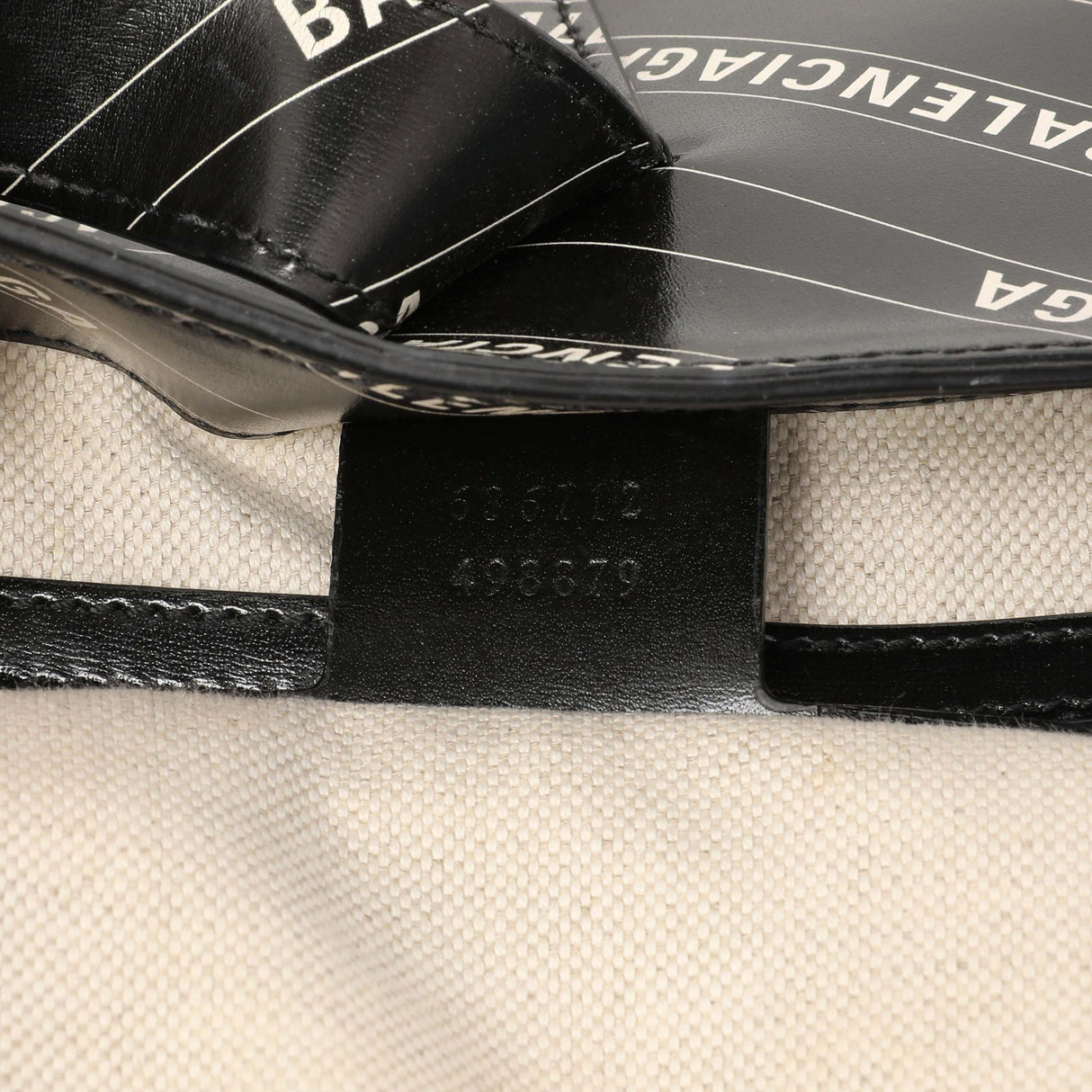 Gucci X Balenciaga Black Calfskin Logo Print Medium Jackie 1961 Hobo Handbags Gucci