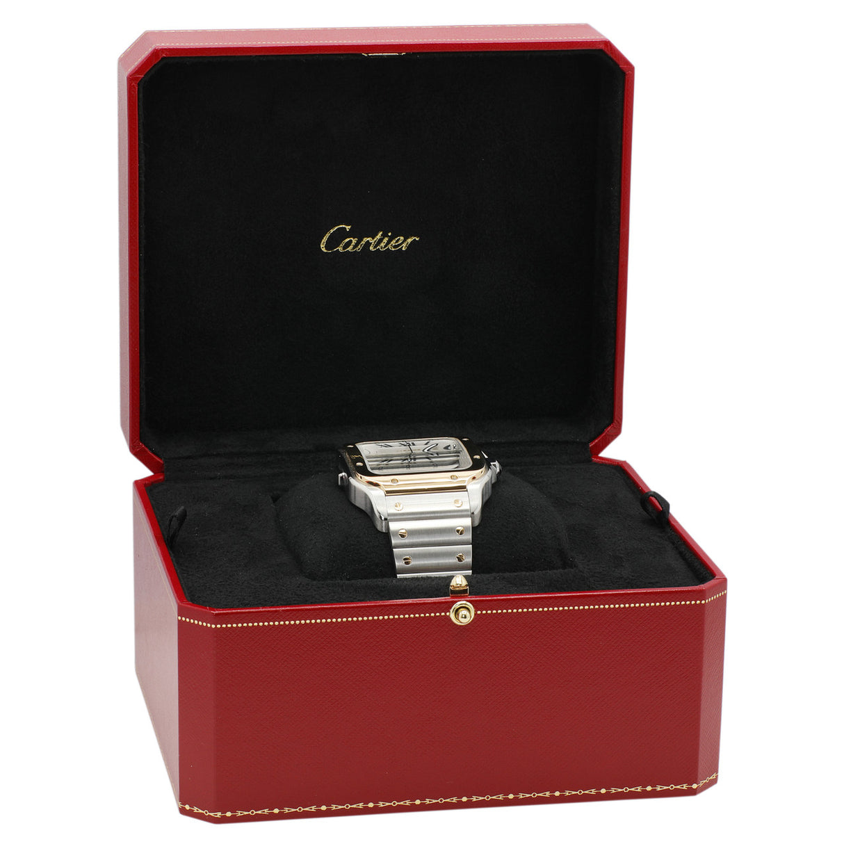 Cartier Stainless Steel 18K Yellow Gold Santos Chronograph W2SA0008 Watches Cartier