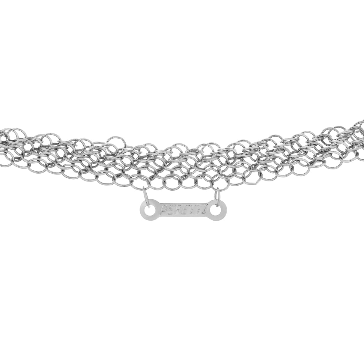 Tiffany & Co. Sterling Silver Open Heart Pendant w/ Mesh Necklace Designer Jewellery Tiffany and Co