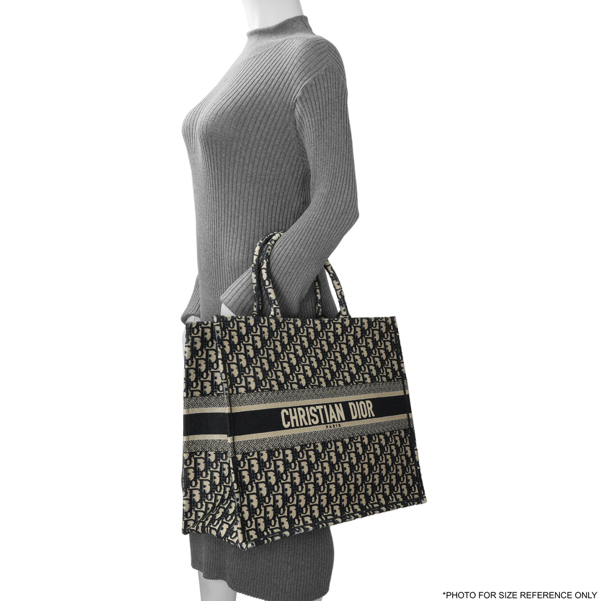 Christian Dior Blue Oblique Large Book Tote Handbags Christian Dior